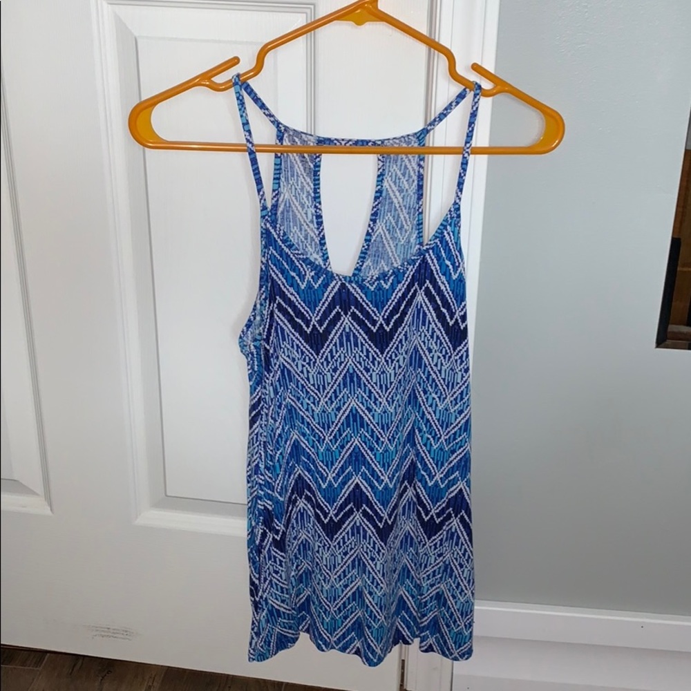 Cute Flowy Blue Dress Tank